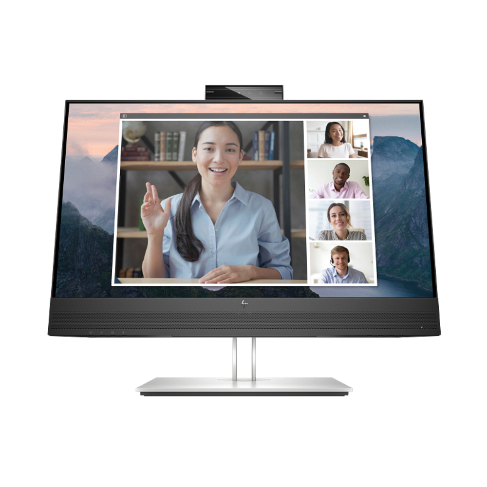 HP E24mv G4 23.8-Inch FHD Conferencing Monitor – 5MP Pop-Up Webcam, Bu
