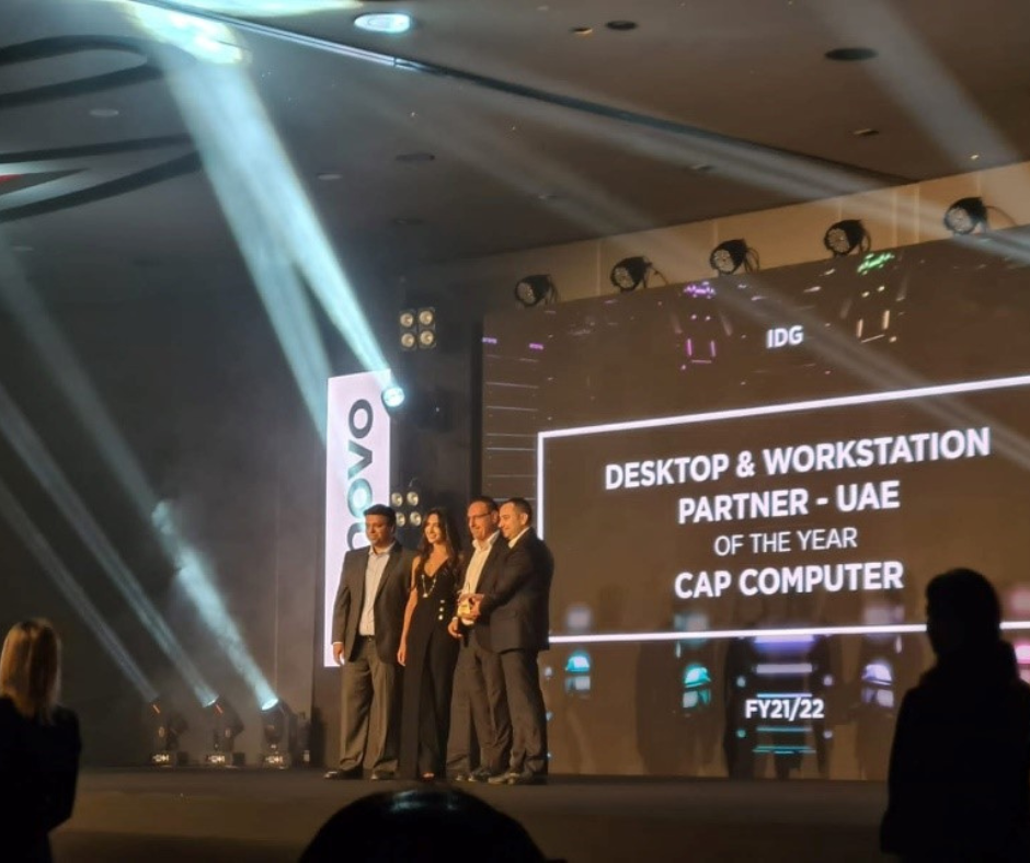 Cap Computer Trading LLC received the “Desktop & Workstation Partner of the Year” Award for the FY 21/22