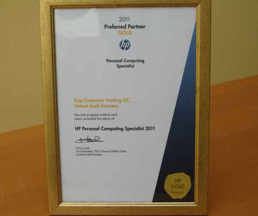 HP awarded Cap Computer Trading LLC with Golden Partner in 2011