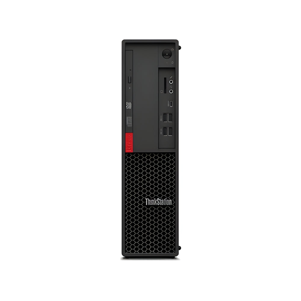 Black computer tower with ThinkStation logo on a white background
Cap Middle East FZCO-LENOVO--Lenovo ThinkStation P330 SFF Core i5-9400, 4GB RAM, 1TB HDD, DOS