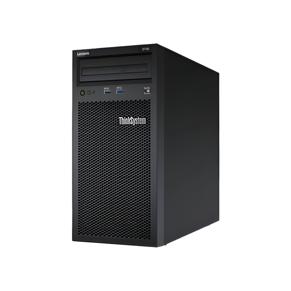 Lenovo ThinkSystem server tower on a white background
Cap Middle East FZCO-LENOVO--LENOVO ST50 V2 ThinkSystem - Intel, Xeon E-2324G, 4 Cores, 65W, 3.1GHz,8GB TruDDR4 3200 MHz (1Rx8, 1.2V) ECC UDIMM, 2* 1TB SATA 3.5