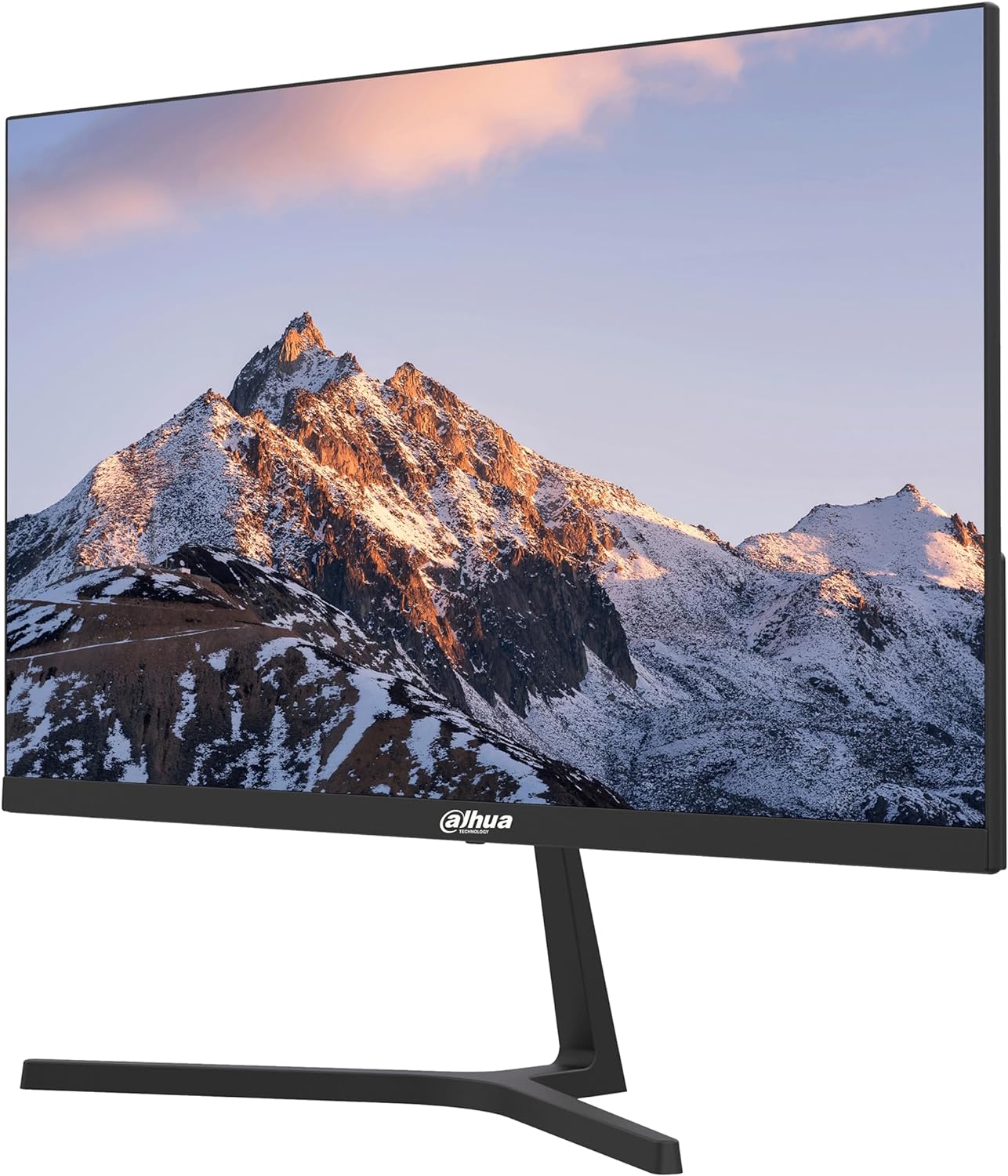 Cap Middle East FZCO--Dahua-Monitor-Dahua 27-Inch Full HD 1080p 100Hz Ultra-Thin, Borderless Monitor With Built-in Speakers, HDMI, VGA