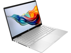 HP Pavilion x360 14-ek200 2-in-1 Convertible Laptop, 14" FHD Touchscreen, Intel Core 5-120U (10-Core, up to 5.4GHz), 16GB RAM, 512GB SSD, WiFi 6, HP Rechargeable Pen, Windows 11 Home, Natural Silver