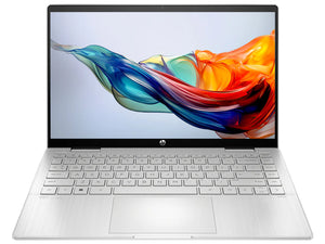 HP Pavilion x360 14-ek200 2-in-1 Convertible Laptop, 14" FHD Touchscreen, Intel Core 5-120U (10-Core, up to 5.4GHz), 16GB RAM, 512GB SSD, WiFi 6, HP Rechargeable Pen, Windows 11 Home, Natural Silver