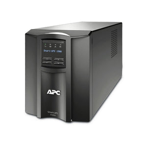 Front view of APC Smart-UPS 1500VA with LCD interface and control buttons