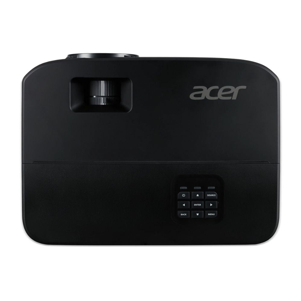 Front view of Acer X1123HP projector with integrated speakers
