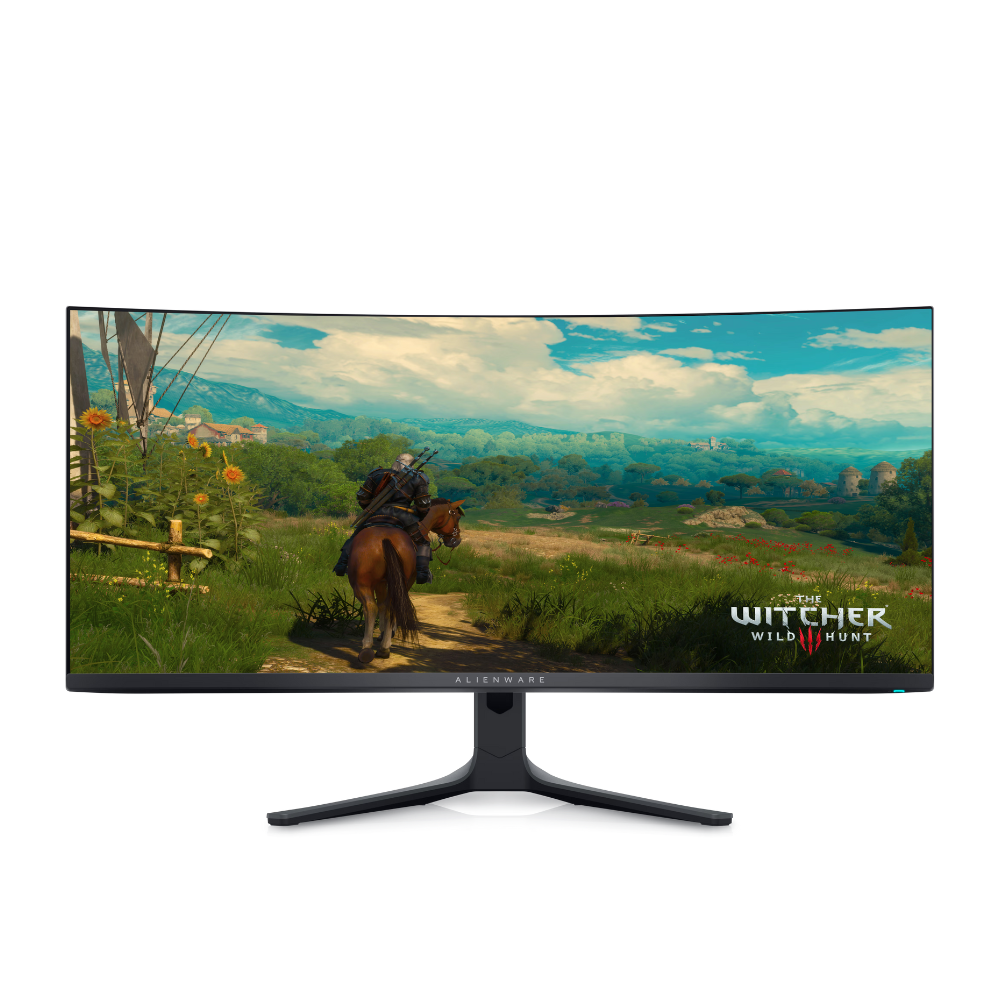 Cap Middle East FZCO--DELL--Alienware AW3423DWF 34 Inch WQHD (3440x1440) 21:9 1800R Curved Gaming Monitor, 165Hz, QD OLED, 0.1ms, AMD FreeSync Premium Pro, 99.3% DCI-P3, HDR400, 2x DisplayPort, 1x HDMI, 5x USB, 3 Year W…