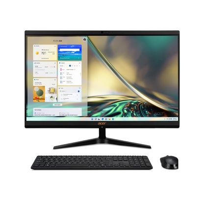 Acer Aspire C24 All-In-One 24inch Desktop, 12th Gen Intel Core i5-12450H Processor| 8GB DDR4 RAM| 512GB SSD| Built-In Speakers| Wireless KB& Mouse| Win11 Pro – 1 Year Acer Manufacturer Warranty