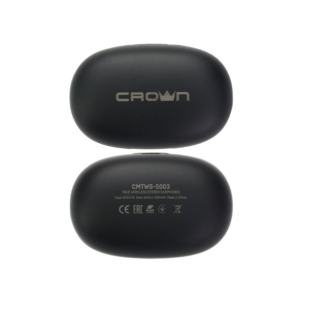 Cap Middle East FZCO--CROWN MICRO--Crown Micro True Wireless Bluetooth Earbuds - Black