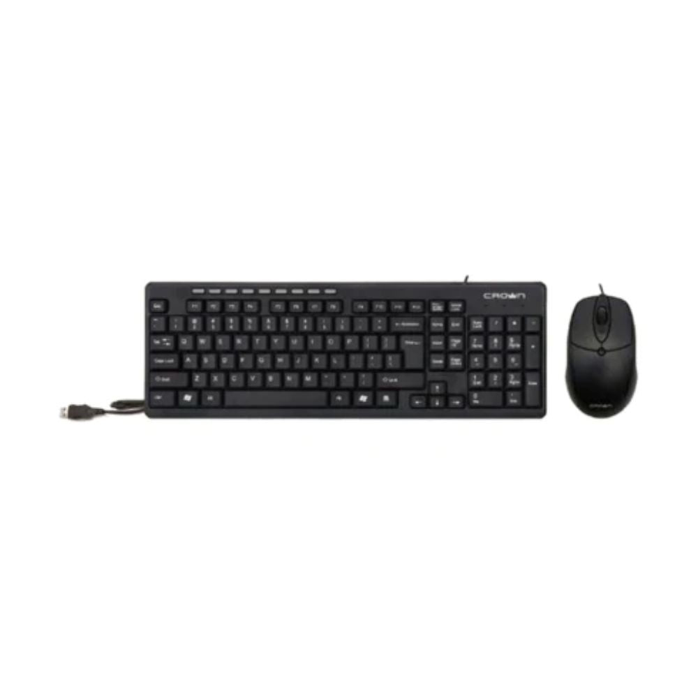 Crown Micro Wired Multimedia Set (Keyboard & Mouse) CMMK-521
