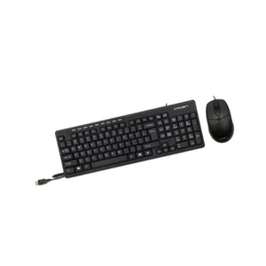 Cap Middle East FZCO--CROWN MICRO--Crown Micro Wired Multimedia Set Plug & Play Keyboard and Mouse CMMK-522