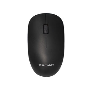 Crown Micro Wireless Gaming Slim Mouse CMG-X12 in black color on a white surface