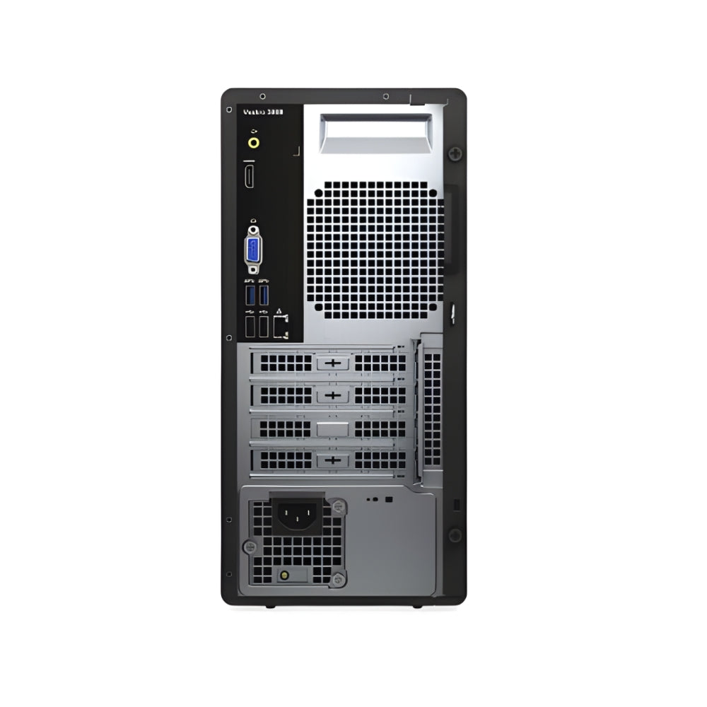 Back view of a computer tower with visible ports and components on a white background
Dell Vostro 3888 i5 4gb 1tb