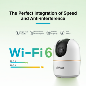 Dahua Hero A1 Pan/Tilt WiFi Security Camera, 360° Coverage, Human & Pet Detection, Auto Tracking, Two-Way Audio, Night Vision, Privacy Mode, HD Indoor Camera for Home & Office