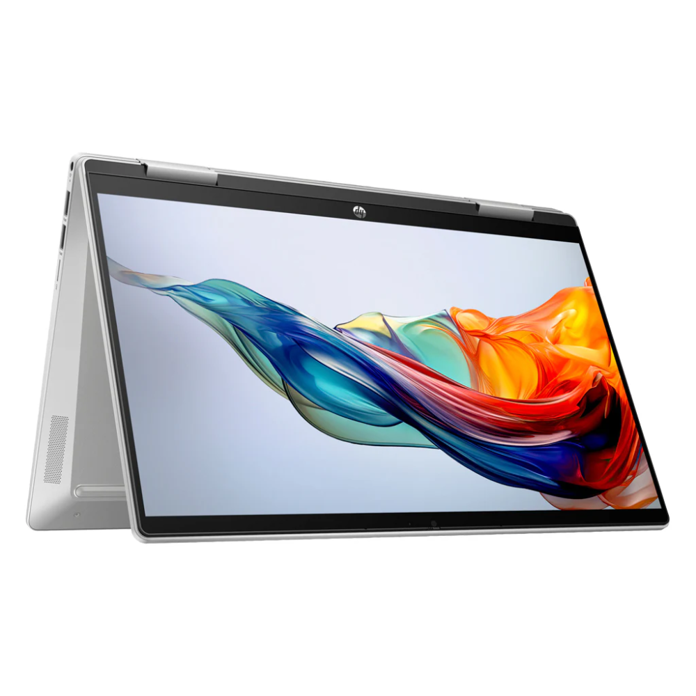 HP Pavilion x360 14-ek200 2-in-1 Convertible Laptop, 14" FHD Touchscreen, Intel Core 5-120U (10-Core, up to 5.4GHz), 16GB RAM, 512GB SSD, WiFi 6, HP Rechargeable Pen, Windows 11 Home, Natural Silver