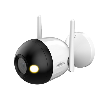 Dahua DH-F2C-LED 2MP Fixed-Focal Wi-Fi Bullet Network Camera, Full HD 1080p, Full-Color Night Vision, AI Human Detection, Built-in Microphone, H.265, MicroSD Support, DMSS App, IP67