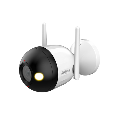 Dahua Network Wi-Fi Security Camera, Full HD 1080p Outdoor Camera with Human Detection, Night Vision, Two-Way Audio, Alarm Light & Sound, Weatherproof, Remote App Access, microSD Storage