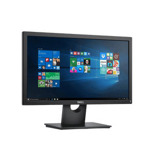 Dell E2016HV 20-inch LED monitor with power and display ports visible