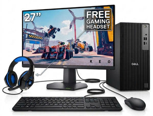 Dell Pro Tower QCT1250 Desktop Bundle | Intel Core i5-14500, 8GB DDR5, 512GB Storage | Dell G2524H 25″ FHD Fast IPS Gaming Monitor, Up to 280Hz (OC) | Keyboard, Mouse & FREE Crown Micro Gaming Headset