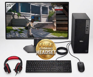 Dell Pro Tower QCT1250 Desktop Bundle | Intel Core i5-14500, 8GB DDR5, 512GB Storage | Dell G2722HS 27″ FHD IPS 165Hz Gaming Monitor | Keyboard, Mouse & FREE Crown Micro Gaming Headset