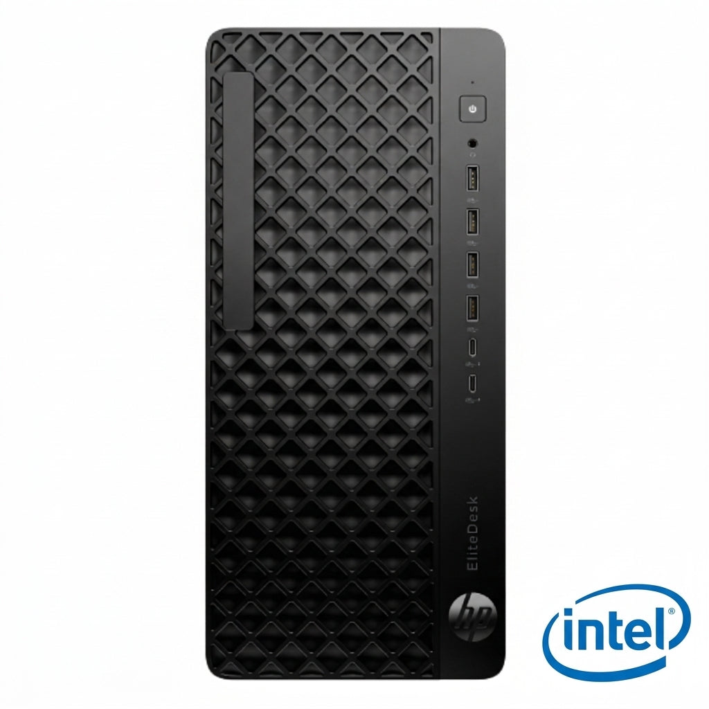 HP EliteDesk 8 Tower G1i Desktop AI PC (E2ZG0ET) – Intel® Core™ Ultra 7 265, 16GB DDR5-5600, 512GB PCIe Gen5 NVMe SSD, Intel Graphics, Wi-Fi 7 + Bluetooth 5.4, FreeDOS, DVD-Writer, Keyboard Included