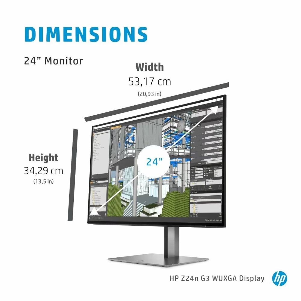 HP Z Series Z24n G3 24-Inch WUXGA Business Monitor, IPS Panel, 60Hz Re HP Z Series Z24n G3 24-Inch WUXGA Business Monitor, IPS Panel, 60Hz Re