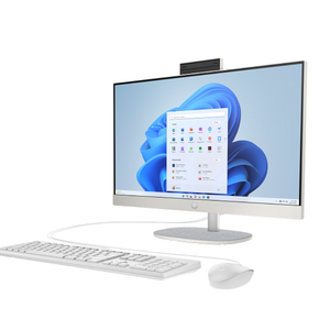 HP 23.8-inch All-in-One 24-cr0008l PC (AV8K9PA) – Intel® Core™ i7-1355U, 16GB DDR4-3200, 512GB PCIe NVMe SSD, Intel Iris Xe Graphics, 23.8 FHD IPS Touchscreen, FreeDOS, Keyboard & Mouse Included, Shell White – 1 Year Warranty
