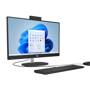 HP 24-cr0342nh All-in-One Desktop – Intel Core i5-1334U | 8GB RAM | 512GB SSD | 23.8" FHD Touch Display | Wi-Fi 6 | Black | FreeDOS (Ask for Availability Before Purchase)
