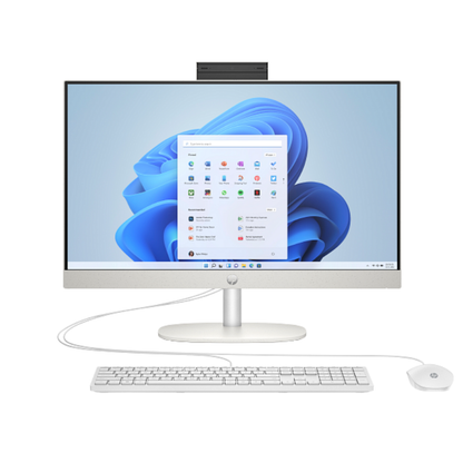 HP 24-cr0307nh All-in-One Desktop – Intel Core i5-1334U | 8GB RAM | 512GB SSD | 23.8" FHD IPS Display | Wi-Fi 6 | Shell White | FreeDOS