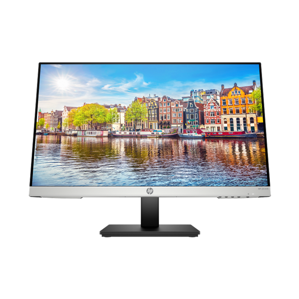 Cap Middle East FZCO-Default Title-HP-Monitor-HP 24mh 23.8-Inch FHD IPS Monitor with Height Adjustment, Built-in Speakers, HDMI/DP/VGA (7XM23AA)