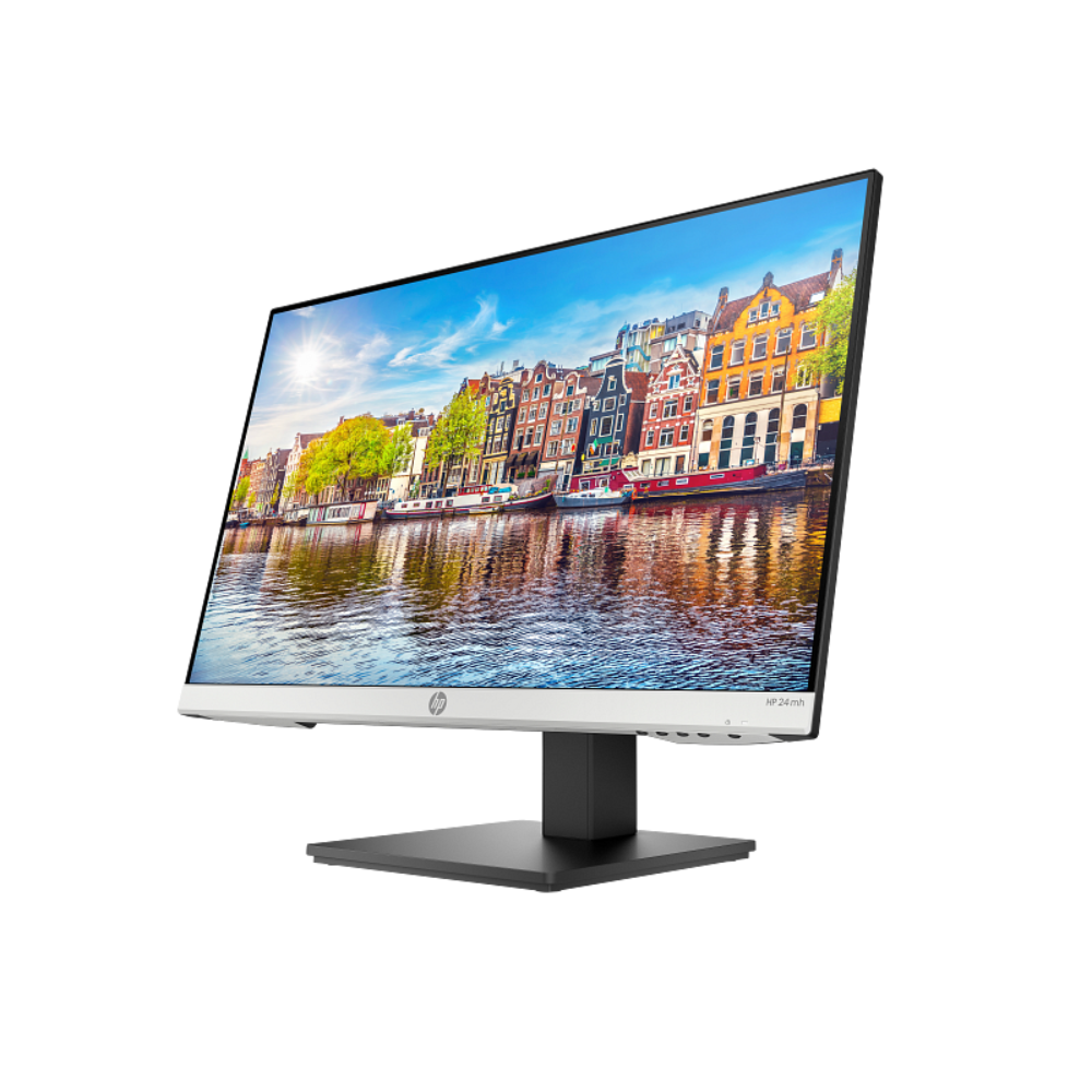Cap Middle East FZCO-Default Title-HP-Monitor-HP 24mh 23.8-Inch FHD IPS Monitor with Height Adjustment, Built-in Speakers, HDMI/DP/VGA (7XM23AA)
