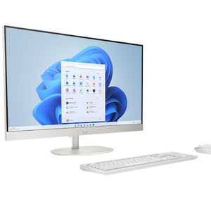 HP All-in-One 27-cr0163nh PC (D18VGEA#BH5) – Intel® Core™ Ultra 7 155U, 8GB DDR5-5600, 512GB PCIe NVMe SSD, Intel Graphics, 27" FHD IPS Touchscreen, Keyboard & Mouse Included, Shell White