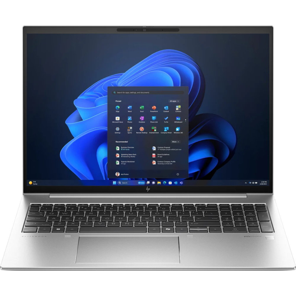 HP EliteBook 860 G11 16" WUXGA Business Laptop, Intel Core Ultra 7 155U, 16GB DDR5 RAM, 512GB SSD, Windows 11 Pro, WiFi 6E, 5MP IR Camera, Thunderbolt 4, Backlit Keyboard