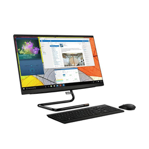 Lenovo IdeaCentre A340 All-in-One Desktop PC with Windows 10 Home, accompanied by Wired Mouse and Keyboard