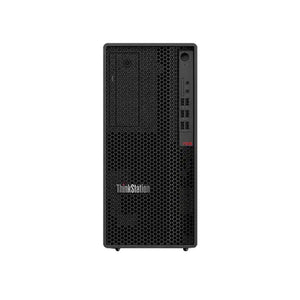 Lenovo ThinkStation P348 TWR Workstation featuring a black chassis and red Lenovo logo