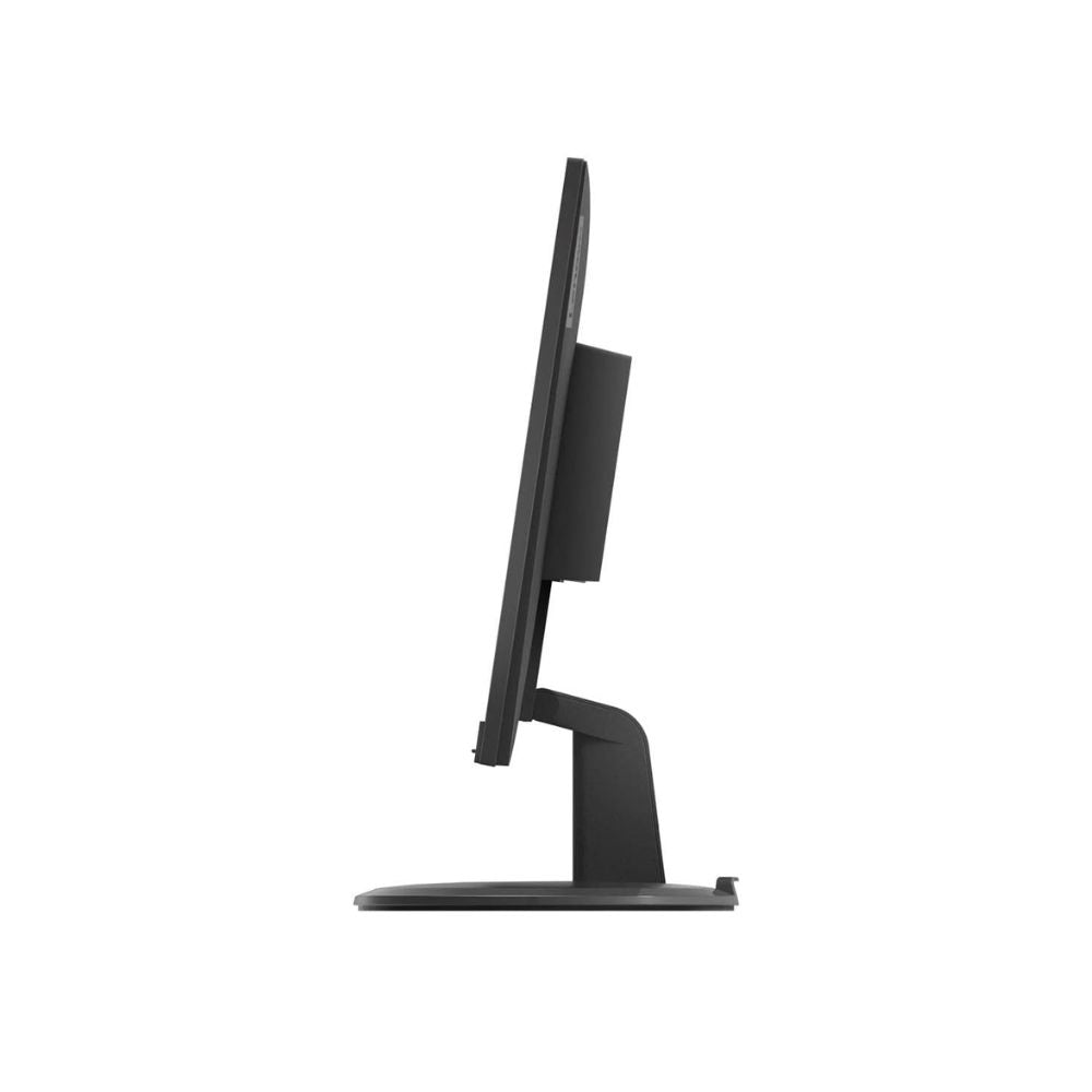 Side view of the Lenovo C24-20 23.8-inch monitor on a stand against a white background