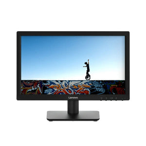 Front view of the Lenovo D19-10 18.5'' Monitor on a stand against a white background