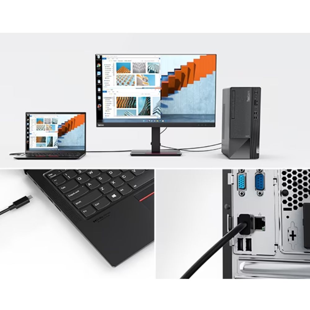 Computer Desktop Neo Lenovo Desktop Neo 50t Intel Core i5-12400, 8GB DDR4 RAM, 1TB HDD, DVD