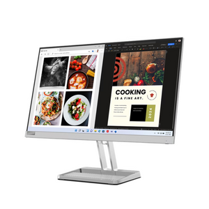 Cap Middle East FZCO-Default Title-LENOVO-Monitor-Lenovo L24i-40 60.45cm (24 inch) | FHD IPS Ultraslim Monitor | 100Hz, 99% sRGB, HDMI, Tilt Stand, 2x3W Speakers, Smart Display Customization Artery, Home & Office Use, Grey