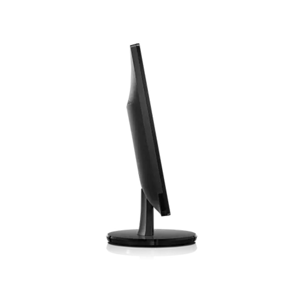 Lenovo LI2054 19.5'' WLED black monitor on a stand against a white backdrop