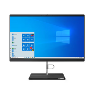 Front view of Lenovo V30a-22 All-in-One Desktop with stand