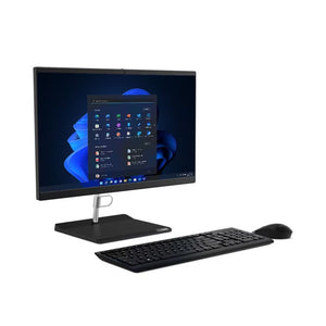 Lenovo V50a-22IMB all-in-one desktop with a 21.5-inch display and black stand