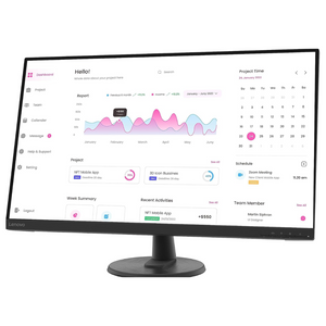 Cap Middle East FZCO-Default Title-LENOVO--Lenovo D32-40 32 Inch PC Monitor | FHD, 1080p, 60Hz, 5ms, HDMI, DP