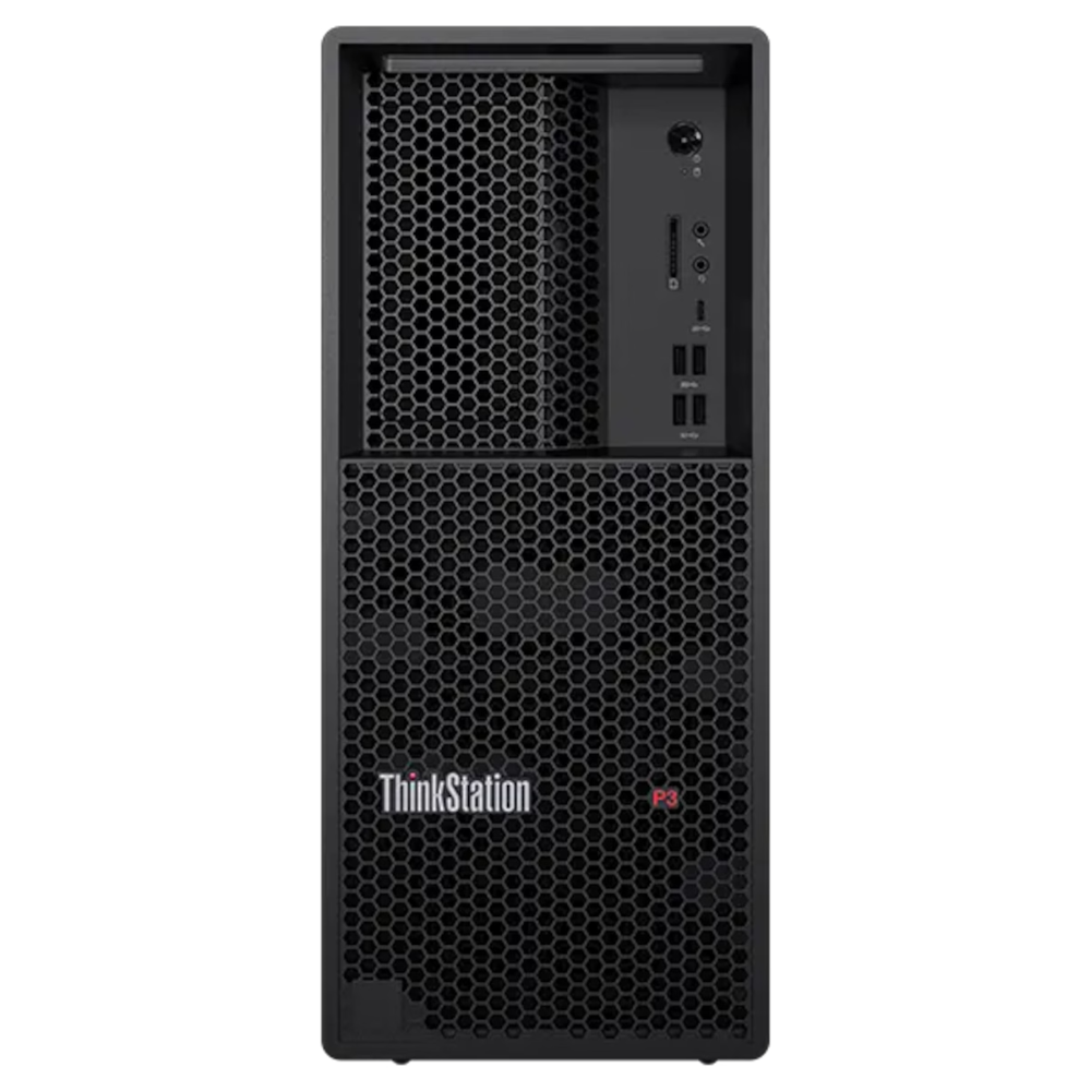 Lenovo ThinkStation P3 Tower Gen 2 Workstation (30HT) – Intel® Core™ Ultra 9 285K vPro®, 16GB DDR5-5600 RAM, 512GB PCIe Gen4 NVMe SSD, Integrated Intel Graphics, Windows 11 Pro, 750W PSU – Professional Desktop for Engineering, Design & Business