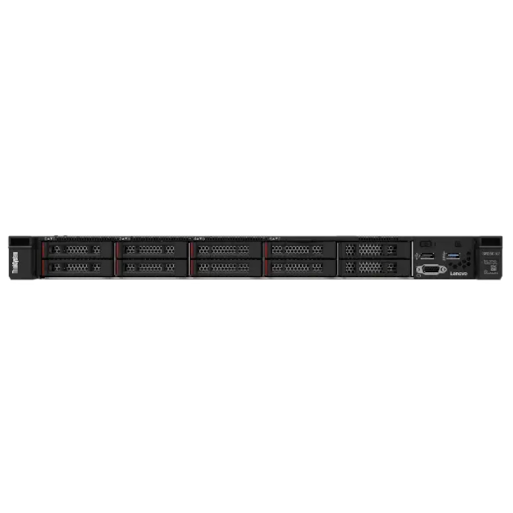 Lenovo ThinkSystem SR250 V2 Rack Server (7D7QA031EA) – Intel® Xeon® E-2378 8-Core 2.6GHz, 32GB DDR4-3200 ECC UDIMM, 8×2.5" Hot-Swap Bays, RAID 5350-8i, 450W Hot-Swap PSU, XClarity Enterprise, Rails Included – 1U Server