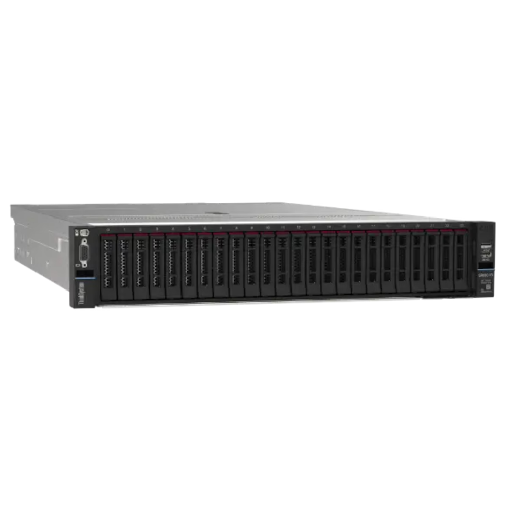 Lenovo ThinkSystem SR650 V3 Rack Server (7D76100ZEA) – Intel® Xeon® Silver 4514Y 16-Core 2.0GHz, 64GB DDR5-4800 ECC RDIMM, 8×2.5" SFF Bays, RAID 940-8i 4GB Flash, 1100W Titanium PSU – 2U Enterprise Server