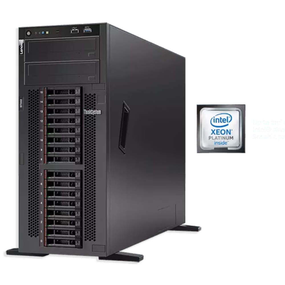 Lenovo ThinkSystem ST550 Tower Server – Intel Xeon Silver 4210 | 32GB RAM | Open Bay | 930-8i RAID | 750W Titanium PSU | 3-Year Warranty