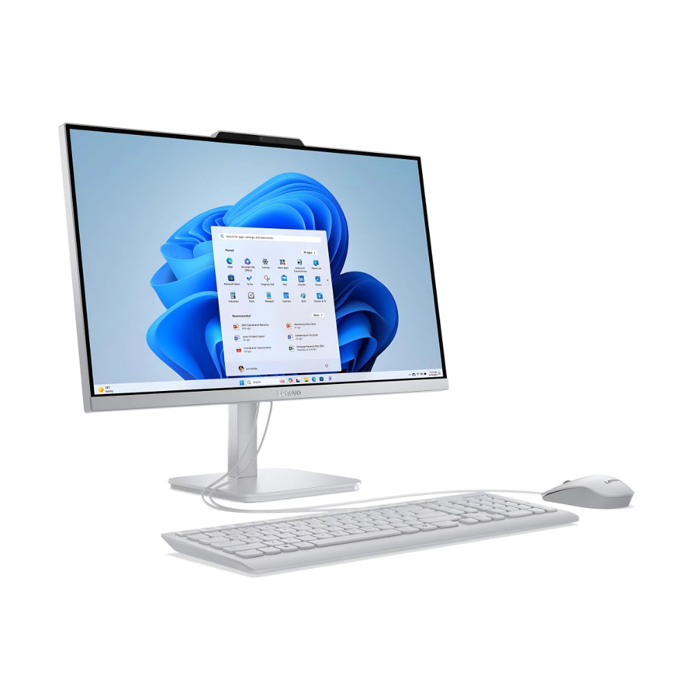 Cap Middle East FZCO-Default Title-Lenovo-Desktop-Lenovo AIO A100 All-in-One Desktop – 23.8″ FHD IPS Display, Intel N100 (i3 Alternative), 16GB DDR4, 512GB SSD, Wi-Fi 6, Windows 11 Pro, Wireless Keyboard & Mouse, 1 Year Lenovo Warranty (Cloud Grey)