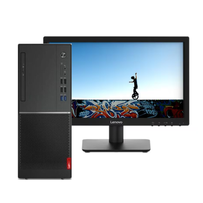 Lenovo V530 Tower Desktop with 18.5" Monitor – Intel Core i3-9100 | 4GB DDR4 | 1TB HDD | Integrated Graphics | No OS