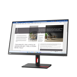 Cap Middle East FZCO-Default Title-LENOVO-Monitor-Lenovo ThinkVision S27i-30 27-Inch Full HD Monitor, IPS Panel, 100Hz Refresh Rate, 99% sRGB, TÜV Low Blue Light, HDMI and VGA Ports, Tilt Stand, 3-Year Warranty – Raven Black/Storm Grey